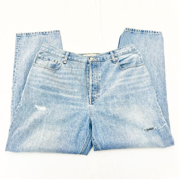 Everlane The Relaxed Straight Fit Organic Cotton Denim Jeans Button Fly Size 32 - Picture 4 of 9